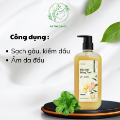Dầu gội gừng tươi sạch gàu, kiểm dầu và dưỡng ẩm da đầu